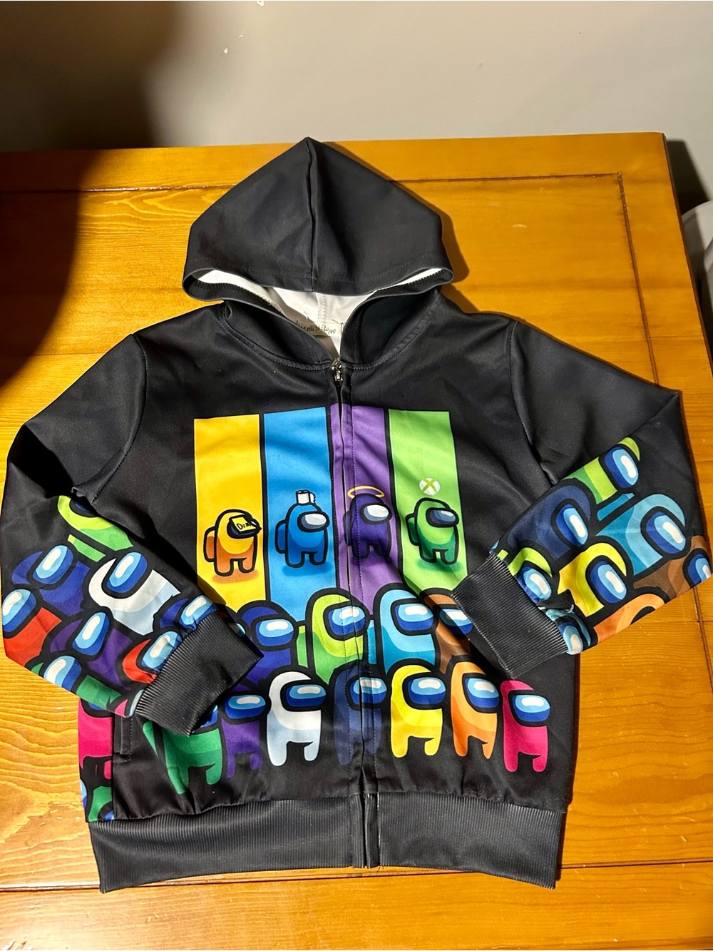 Kids Among Us Black zip up Hoodie